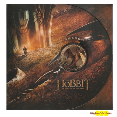 2014 $1 Coin - The Hobbit - Dragon Smaug